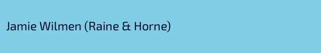Jamie Wilmen (Raine & Horne)